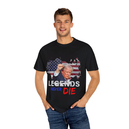 Unisex T-shirt 'Legends never die' Trump Shirt